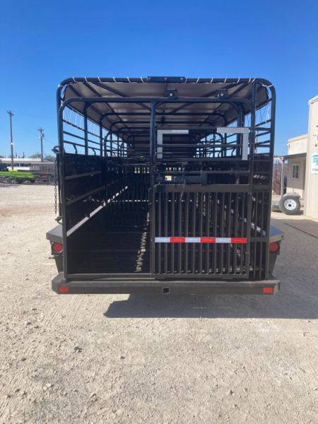 New 2026 Delco Trailers B8 Bar Top 6'x8" Wide X 24' Stock Trailer