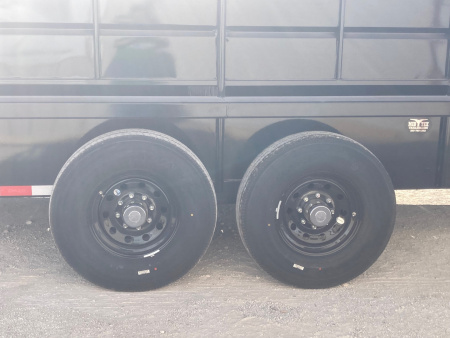 New 2026 Delco Trailers B8 Bar Top 6'x8" Wide X 24' Stock Trailer