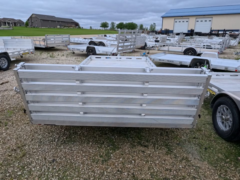 New 2027 Aluma 80x14 Heavy Duty, Single Axle with Electric Brakes & Bi-Fold Tailgate, 4,250lb GVWR