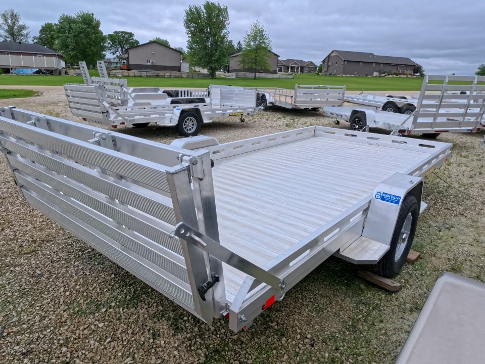 New 2027 Aluma 80x14 Heavy Duty, Single Axle with Electric Brakes & Bi-Fold Tailgate, 4,250lb GVWR