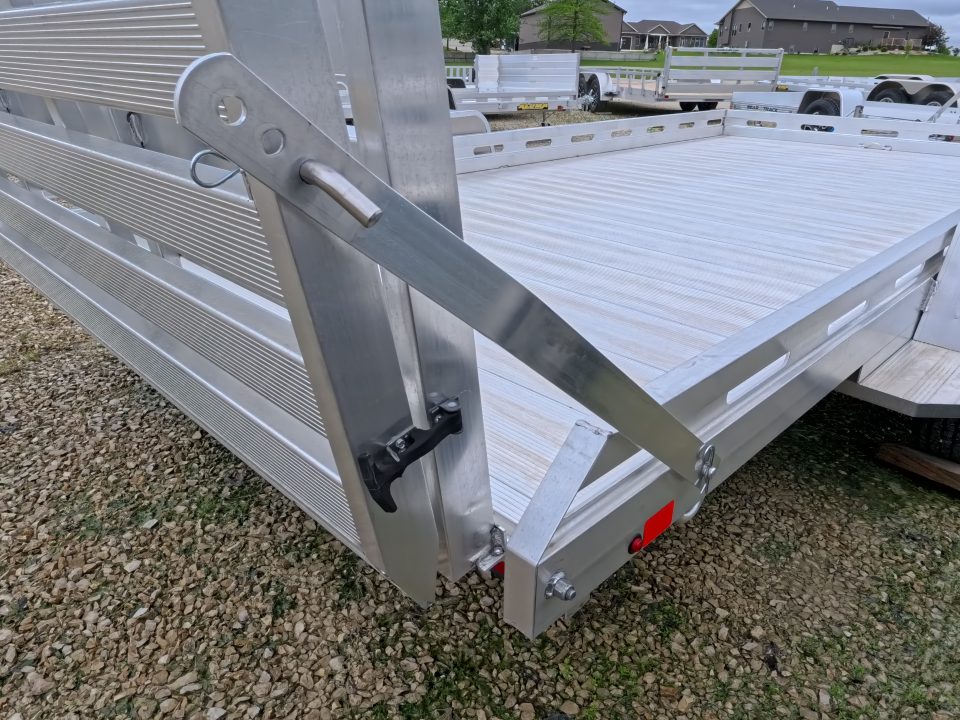 New 2027 Aluma 80x14 Heavy Duty, Single Axle with Electric Brakes & Bi-Fold Tailgate, 4,250lb GVWR