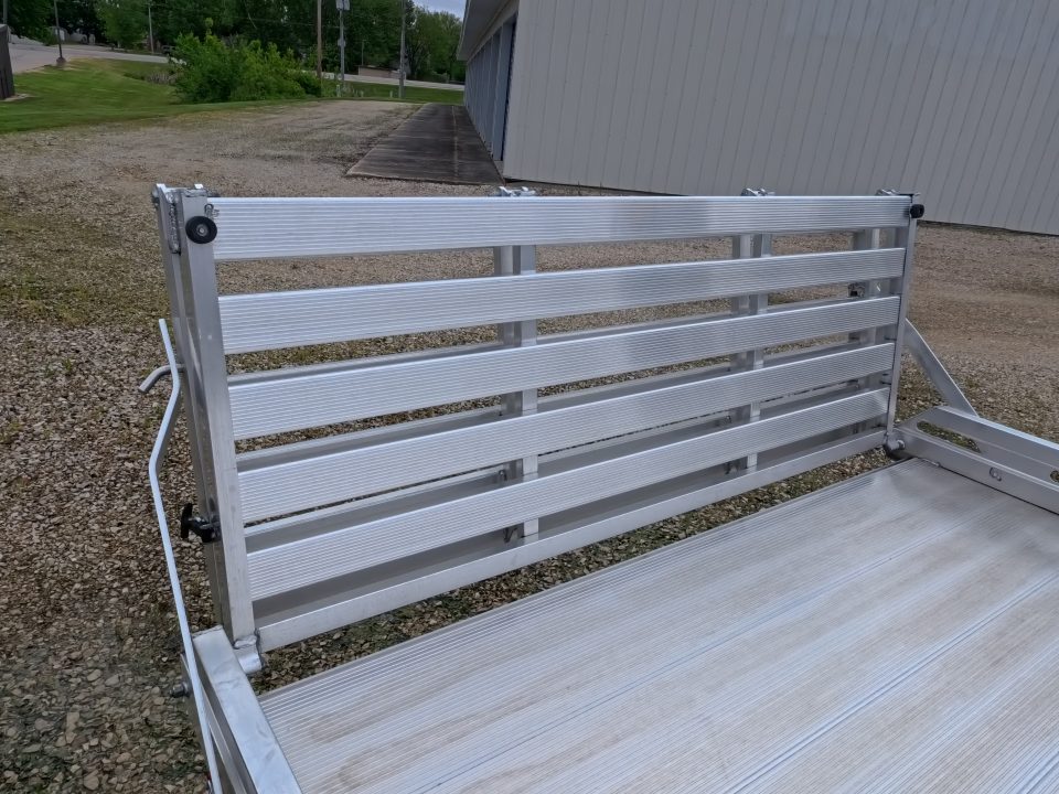 New 2027 Aluma 80x14 Heavy Duty, Single Axle with Electric Brakes & Bi-Fold Tailgate, 4,250lb GVWR