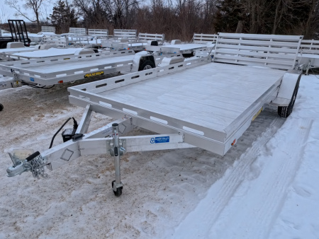 New 2027 Aluma 80x14 Heavy Duty, Single Axle with Electric Brakes & Bi-Fold Tailgate, 4,250lb GVWR