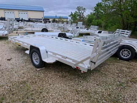 New 2027 Aluma 80x14 Heavy Duty, Single Axle with Electric Brakes & Bi-Fold Tailgate, 4,250lb GVWR