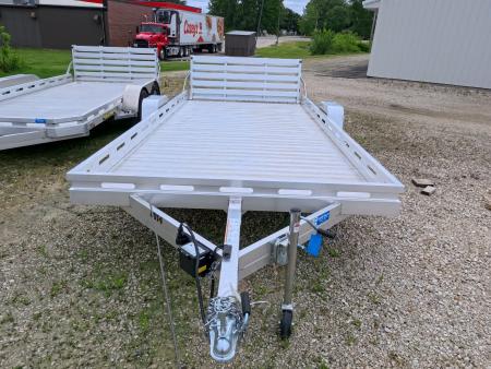 New 2027 Aluma 80x14 Heavy Duty, Single Axle with Electric Brakes & Bi-Fold Tailgate, 4,250lb GVWR