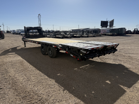 New 2026 PJ 102”x25’ Quest Gooseneck Flatbed w/ Singles – LQ