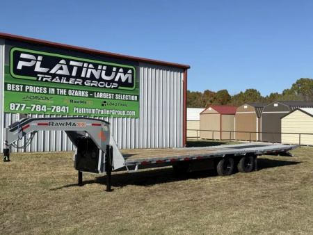 New 2026 RawMaxx HTX 102X32 GOOSENECK HYDRAULIC DISC BRAKE 11' HYDRAULIC DOVE/JACKS 24K GVWR