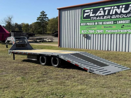 New 2026 RawMaxx HTX 102X32 GOOSENECK HYDRAULIC DISC BRAKE 11' HYDRAULIC DOVE/JACKS 24K GVWR