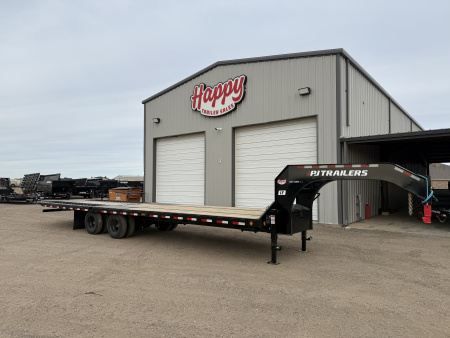 New 2026 PJ 102"x32' GN Low Pro Hydraulic Dovetail w/ Duals - LY