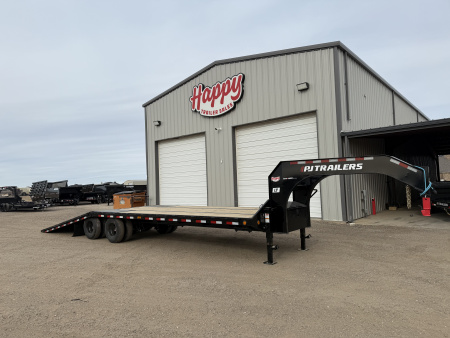 New 2026 PJ 102 x32' GN Low Pro Hydraulic Dovetail w/ Duals - LY