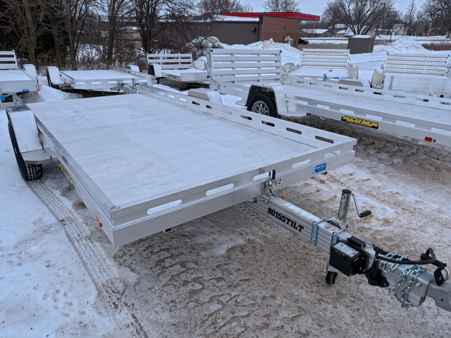 New 2027 Aluma Tilt Trailer - 80 x 15 Heavy Duty Single Axle with Electric Brakes