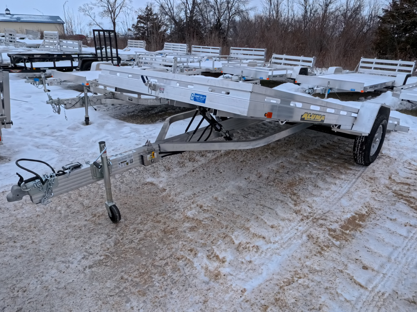 New 2027 Aluma Tilt Trailer - 80 x 15 Heavy Duty Single Axle with Electric Brakes