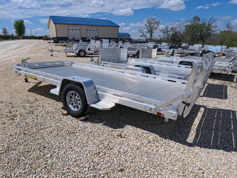 New 2026 Aluma 78 x 14 Slotted Utility Trailer, Bi-Fold Tailgate, 2,990lb GVWR