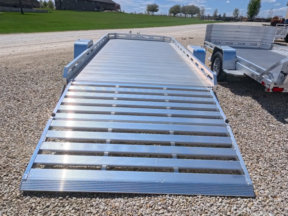 New 2026 Aluma 78 x 14 Slotted Utility Trailer, Bi-Fold Tailgate, 2,990lb GVWR