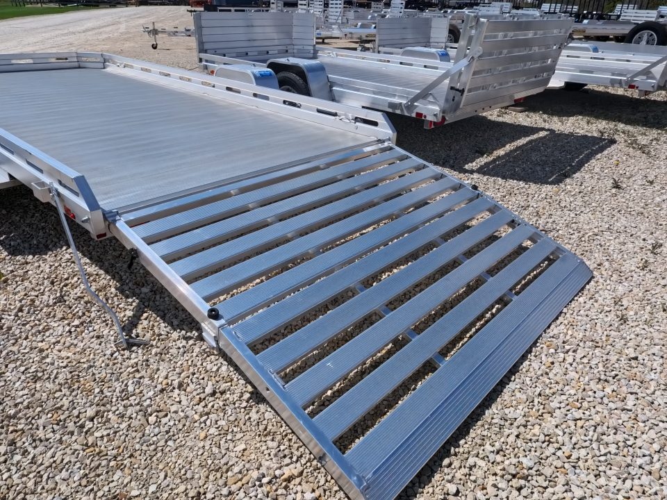 New 2026 Aluma 78 x 14 Slotted Utility Trailer, Bi-Fold Tailgate, 2,990lb GVWR