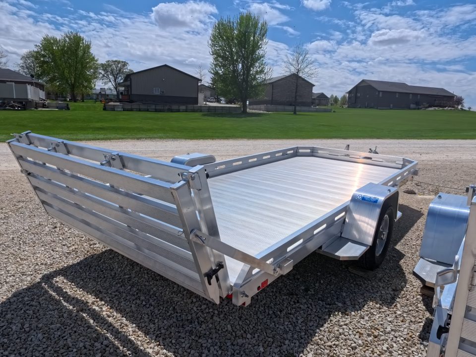 New 2026 Aluma 78 x 14 Slotted Utility Trailer, Bi-Fold Tailgate, 2,990lb GVWR