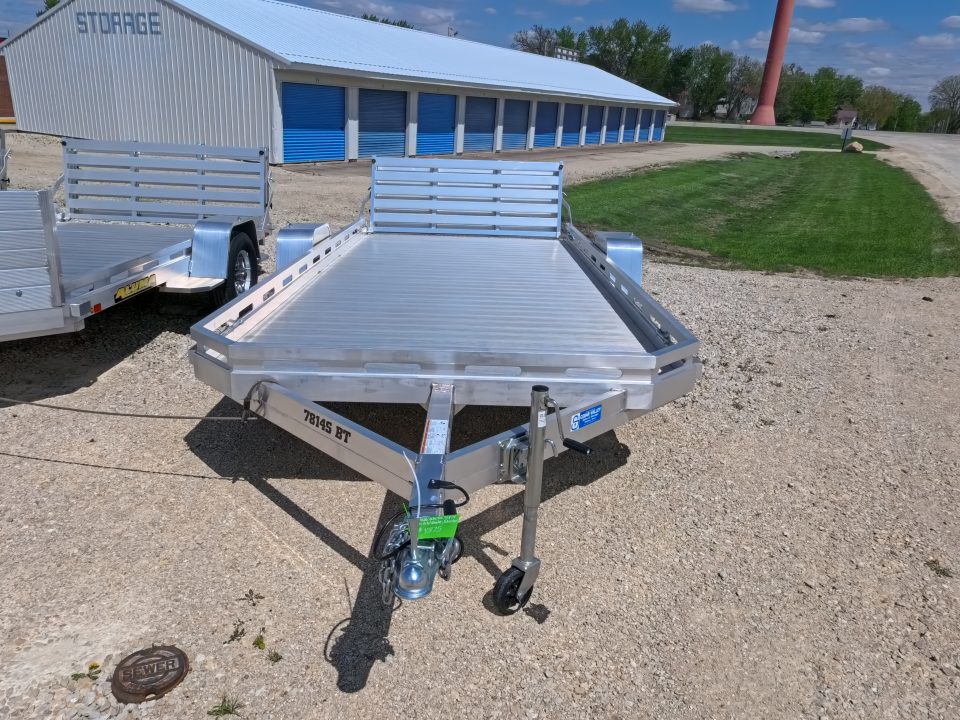 New 2026 Aluma 78 x 14 Slotted Utility Trailer, Bi-Fold Tailgate, 2,990lb GVWR