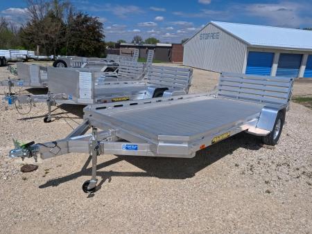 New 2026 Aluma 78 x 14 Slotted Utility Trailer, Bi-Fold Tailgate, 2,990lb GVWR