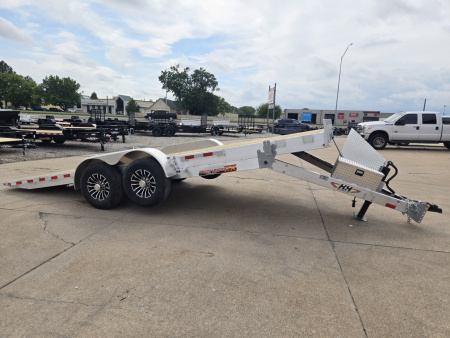 New 2026 H&H Trailers 82x20 Aluminum Electric Tilt Speed Loader Car Hauler 14K Equipment Trailer