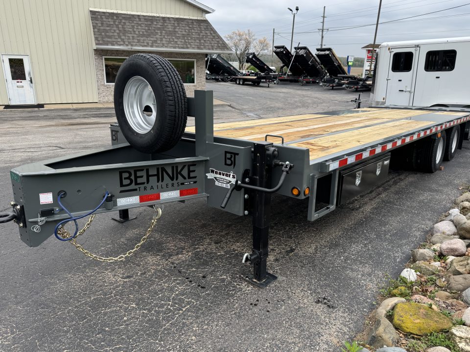 New 2026 Behnke FB8X29PT-20E Flatbed Trailer