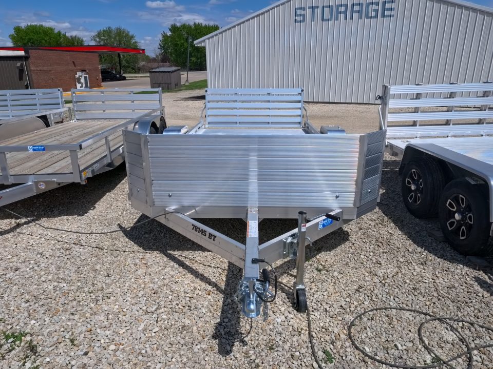 New 2027 Aluma 78 x 14 Single Axle with Front Rock Guard, Bi-Fold Tailgate, and 2,990 lb. GVWR