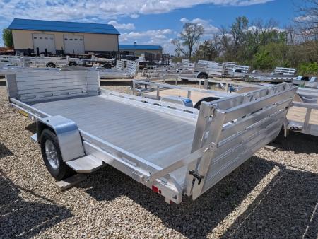New 2027 Aluma 78 x 14 Single Axle with Front Rock Guard, Bi-Fold Tailgate, and 2,990 lb. GVWR
