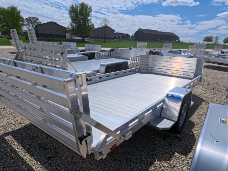 New 2027 Aluma 78 x 14 Single Axle with Front Rock Guard, Bi-Fold Tailgate, and 2,990 lb. GVWR