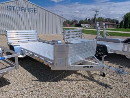 New 2027 Aluma 78 x 14 Single Axle with Front Rock Guard, Bi-Fold Tailgate, and 2,990 lb. GVWR