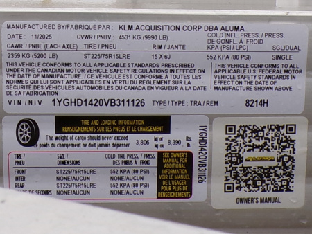 New 2027 Aluma 8214 H Utility Trailer