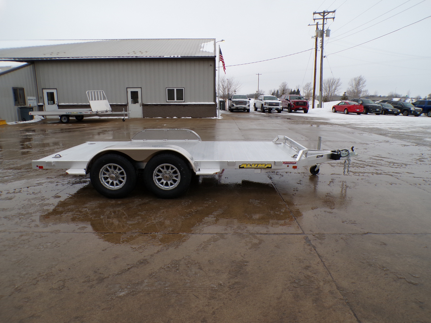 New *2027 Aluma 8214 H Utility Trailer