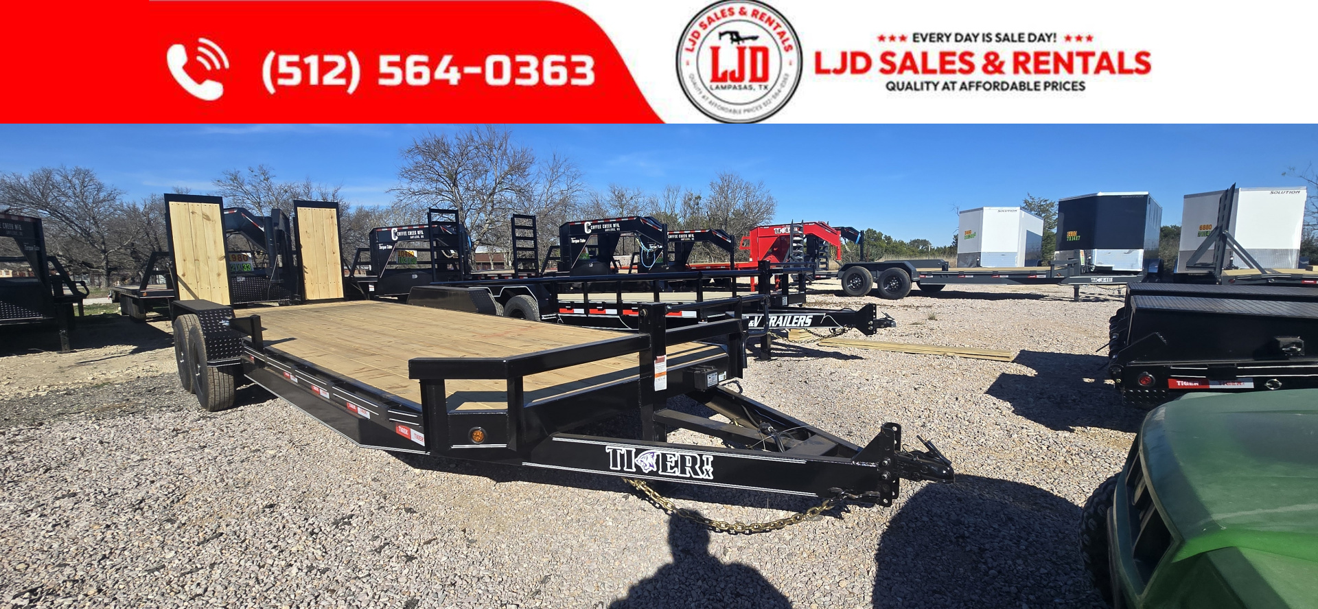 New 2026 Tiger -- 83  X 24'- BP Equipment Trailer