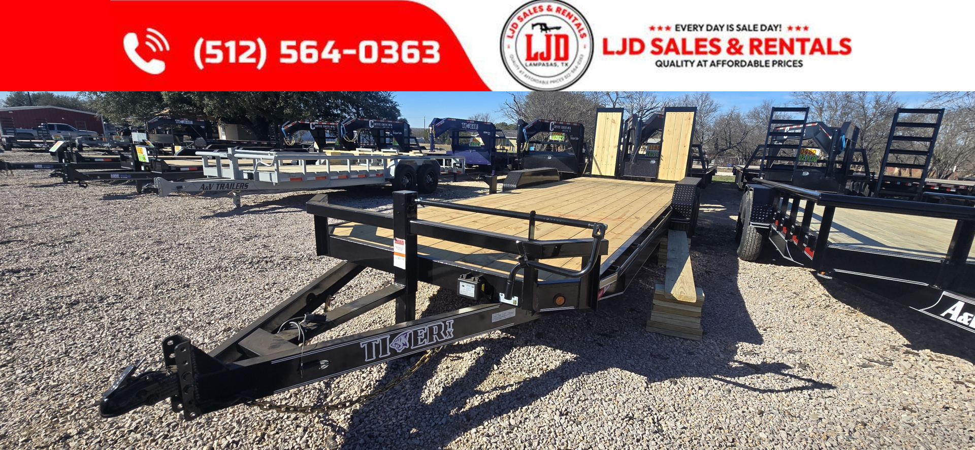 New 2026 Tiger -- 83 "X 24'- BP Equipment Trailer