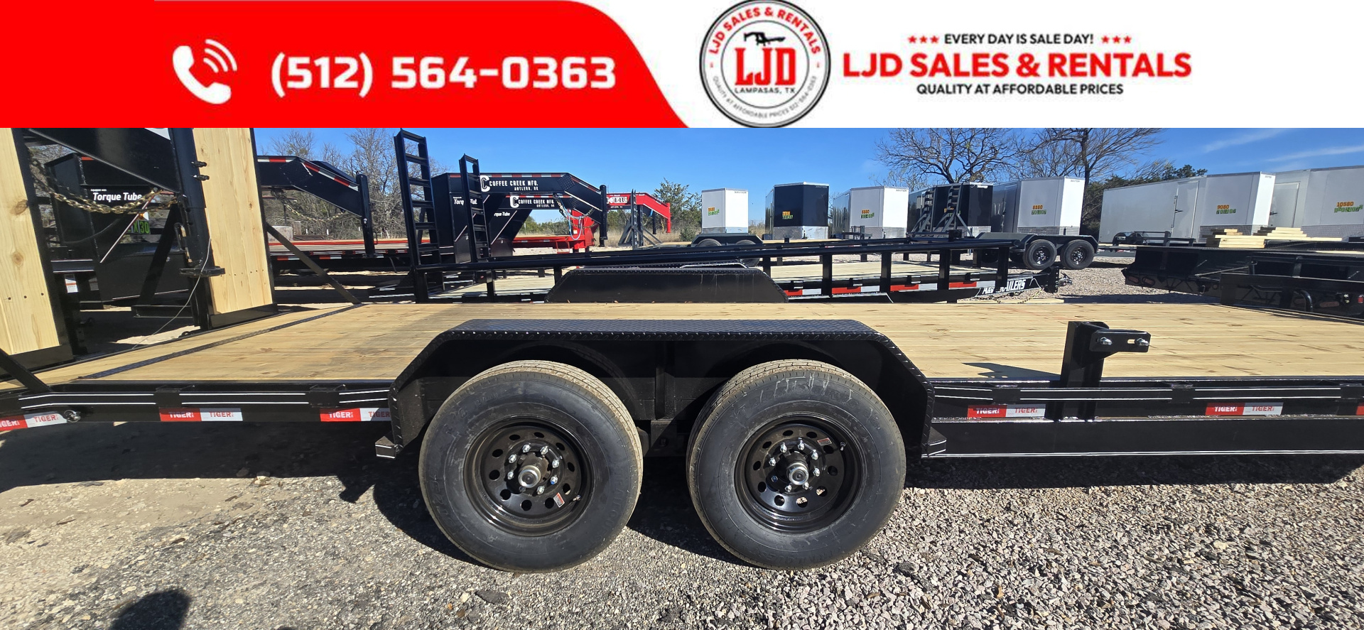 New 2026 Tiger -- 83 "X 24'- BP Equipment Trailer