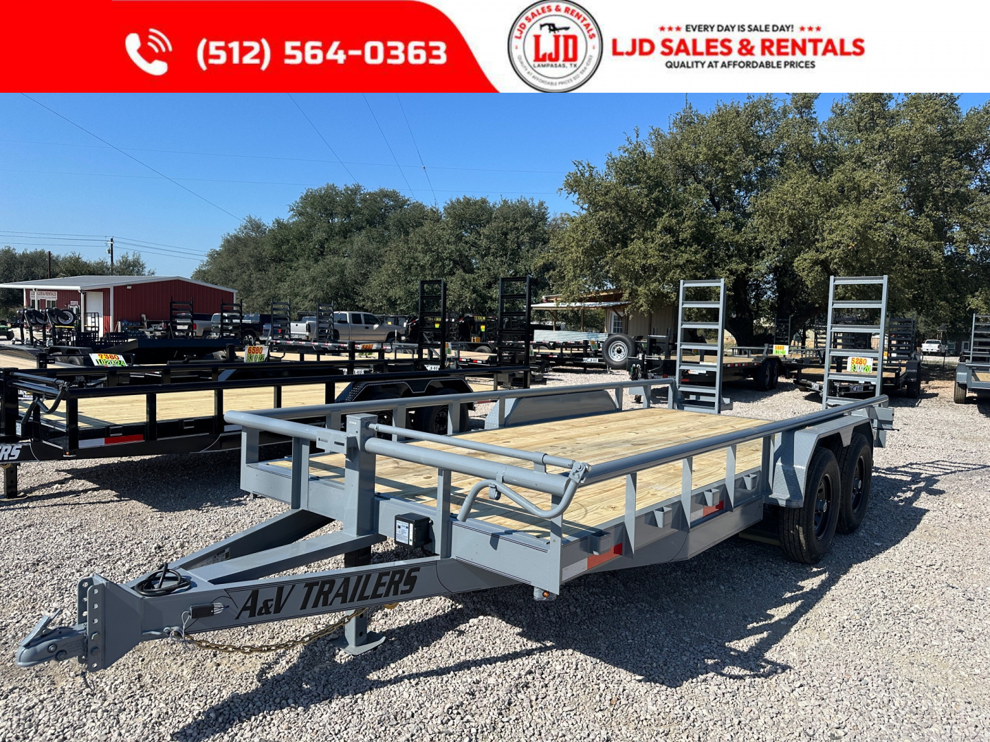 New 2026 A & V - 83" X 18' Pipe Top Equipment Trailer - Heavy Duty
