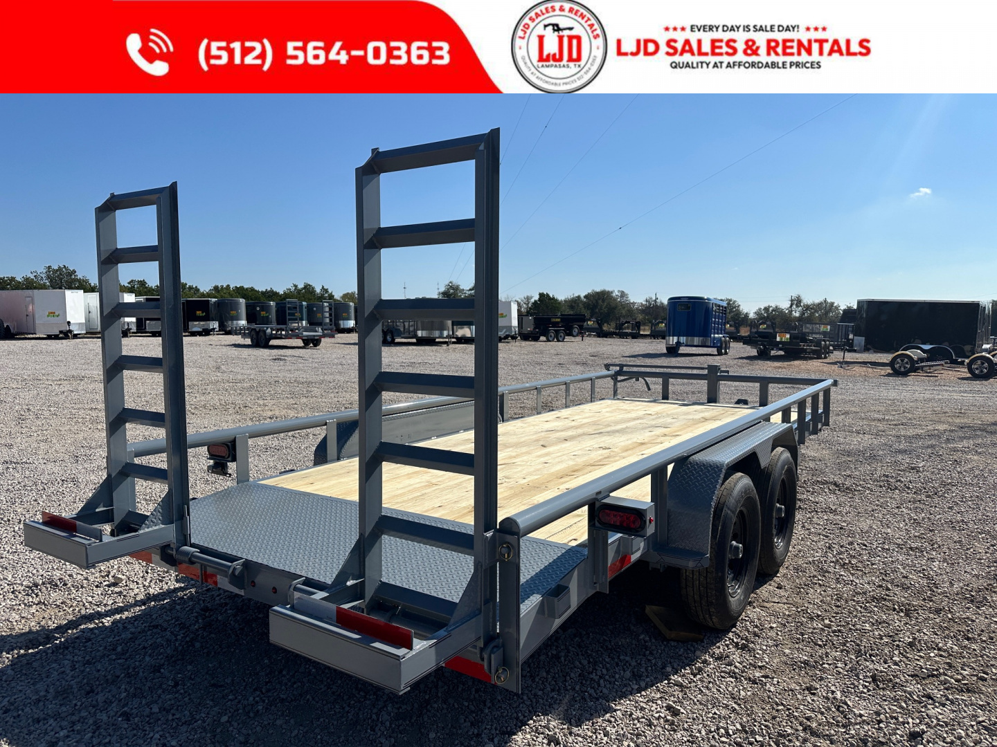 New 2026 A & V - 83" X 18' Pipe Top Equipment Trailer - Heavy Duty