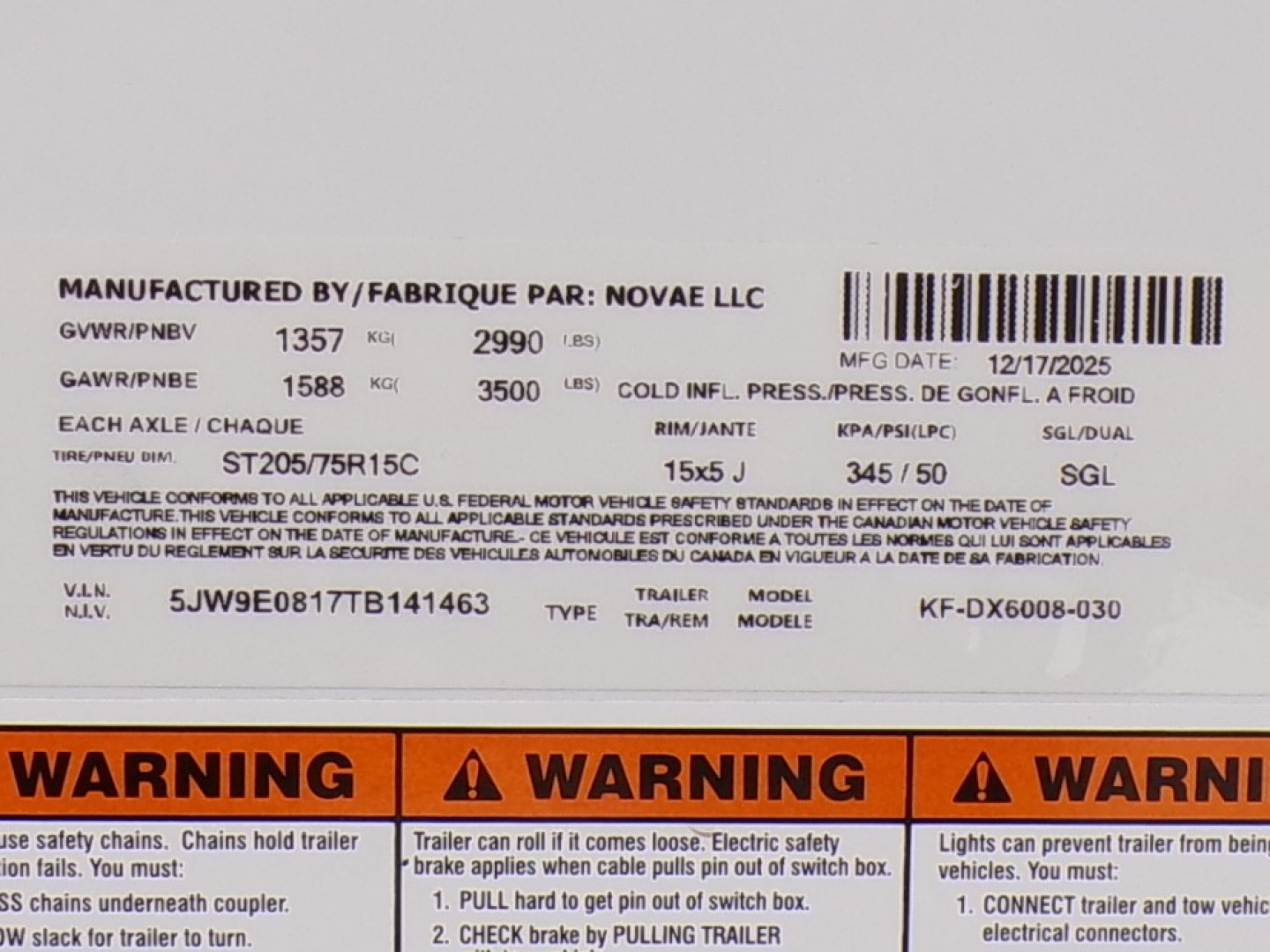 New 2026 Formula Traverse 5x8 Cargo / Enclosed Trailer