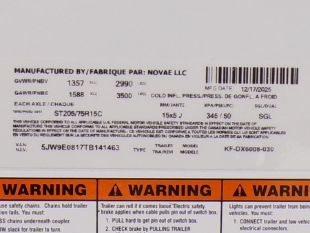 New 2026 Formula Traverse 5x8 Cargo / Enclosed Trailer