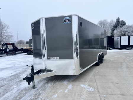 New 2026 Bighorn R&M 8.5x20 +2’ V nose 10K SUPERIOR QUALITY Rear Ramp Enclosed Cargo Trailer Car Hauler Trailer