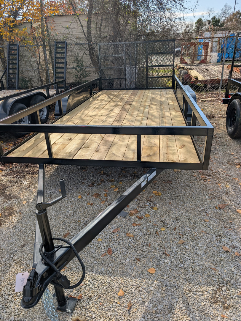 New 2026 Next Gen 7X16 Tandem 3.5k Axle Tube Top Rail Utility Trailer