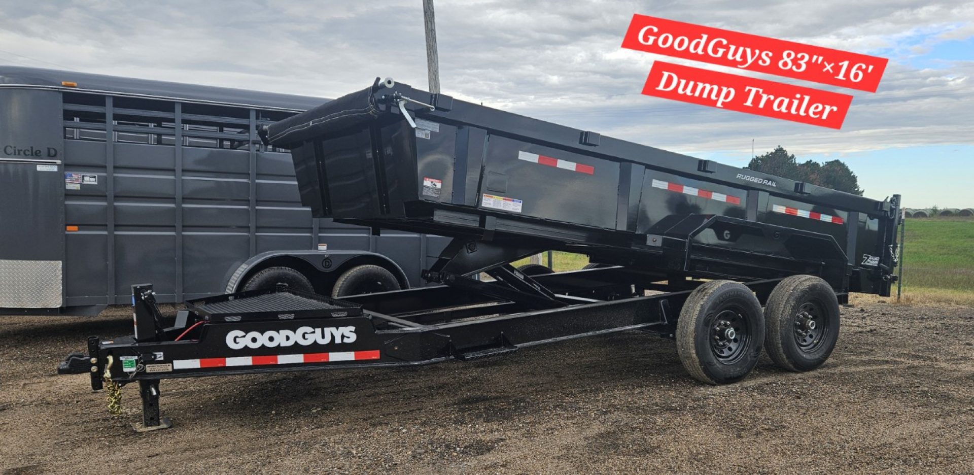 New 2026 Good Guys Trailers 83" x 16' Low-Profile Dump Trailer