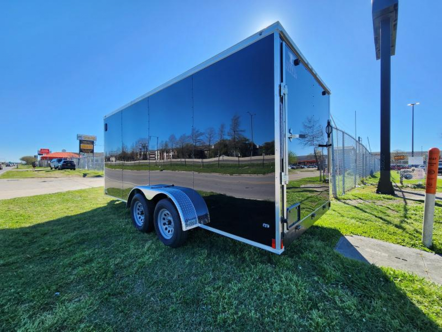 New 2025 Anvil Trailers Cargo / Enclosed Trailer 7x16 V Nose Polycore. 080 with 6'3" Interior height & BarLock on Side Door InteriorPlywood  7k Gvwr Double Axle