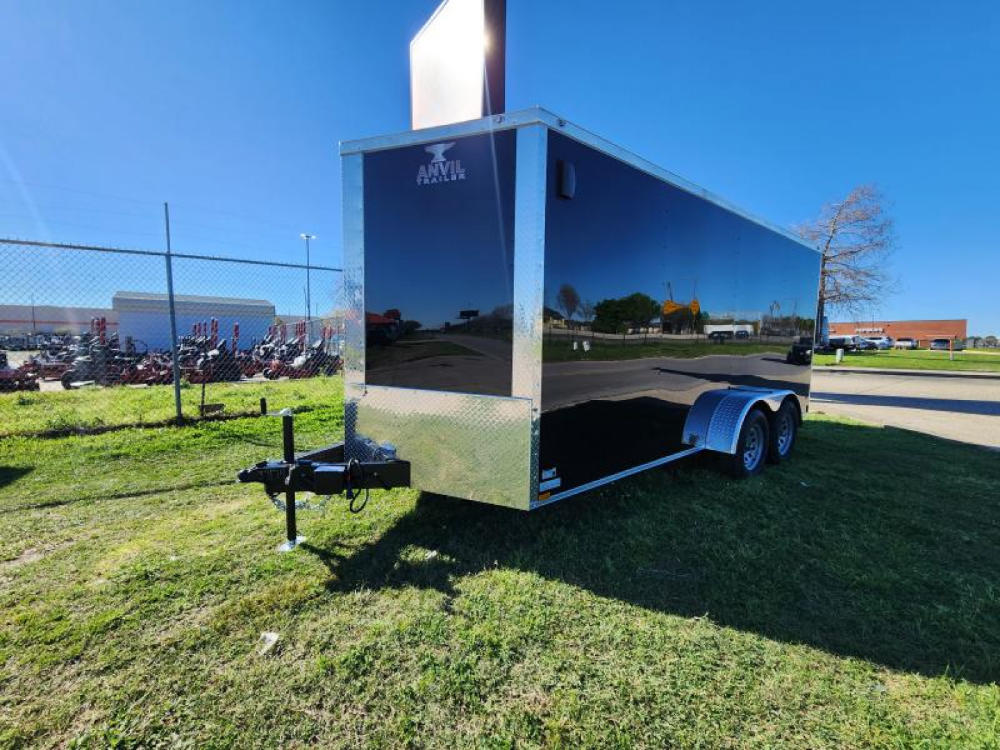 New 2025 Anvil Trailers Cargo / Enclosed Trailer 7x16 V Nose Polycore. 080 with 6'3" Interior height & BarLock on Side Door InteriorPlywood  7k Gvwr Double Axle