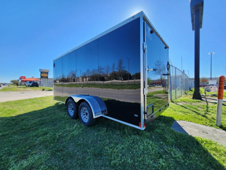 New 2025 Anvil Trailers Cargo / Enclosed Trailer 7x16 V Nose Polycore. 080 with 6'3" Interior height & BarLock on Side Door InteriorPlywood  7k Gvwr Double Axle