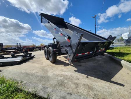 New 2025 Norstar Dump Trailer 83x16 With 20" Sides Scissor Lift (2) 7k Axles 14k Gvwr Tarp Kit Included