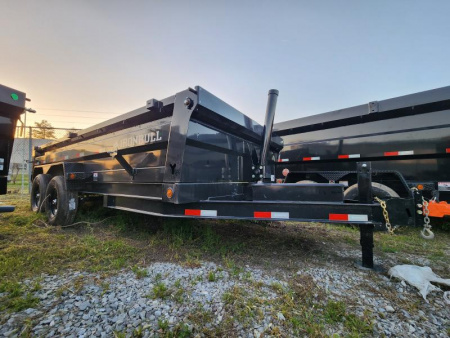 New 2025 Iron Bull  Dump Trailer 83x16 With 2' Sides Armor Side Telescopic With 7Ga Floor & Spreader Gate