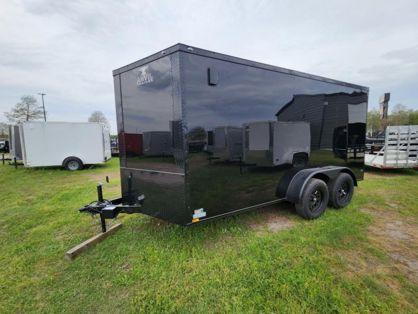 New 2025 Anvil AT7X14TA2 Cargo / Enclosed Trailer 7x14 Enclosed Trailer 6'3" Interior height Double Axle 7k Gvwr Black Out Polycore