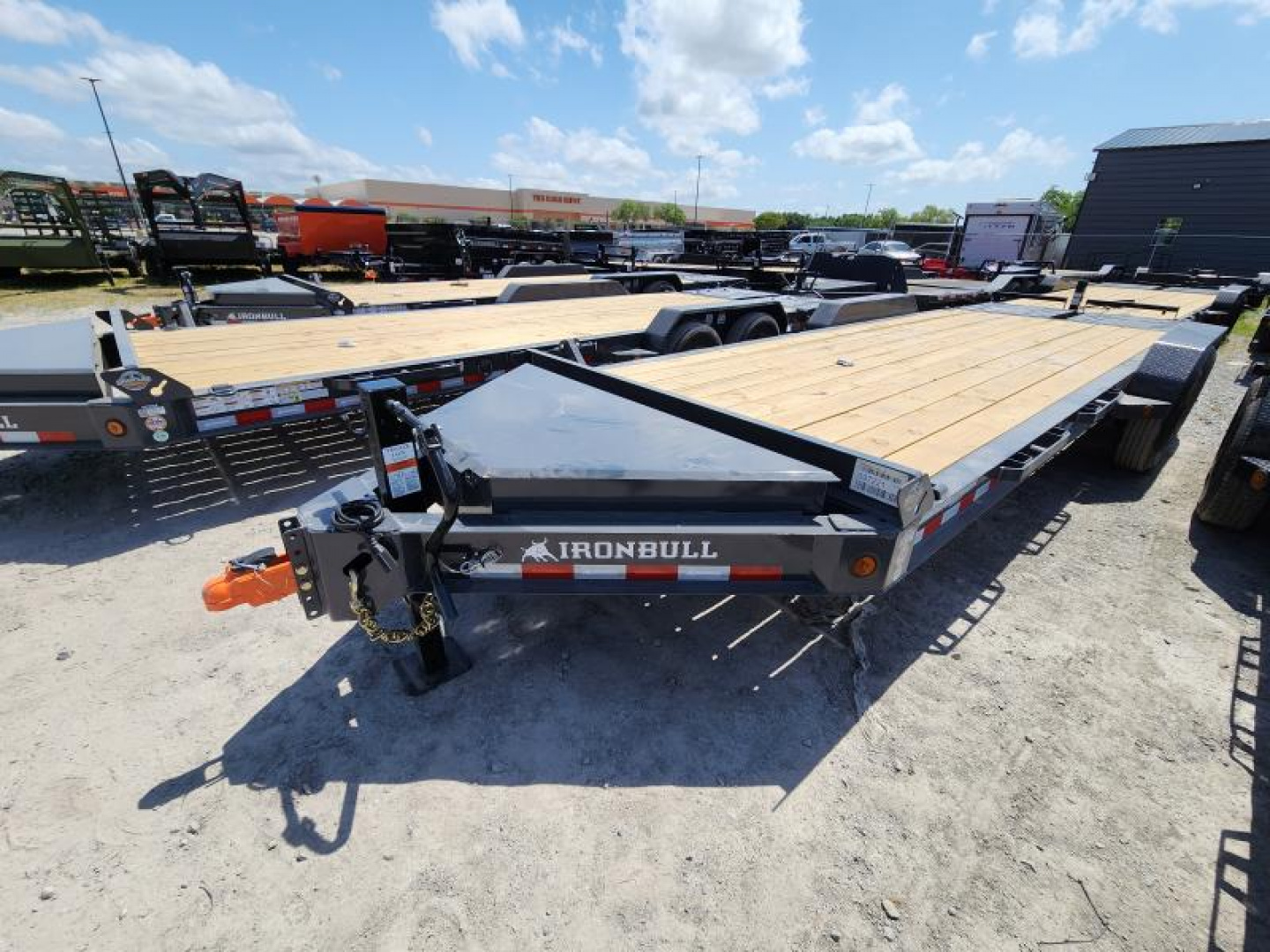 New 2025 Iron Bull Equipment Trailer 83"x22' I Beam Frame Tool Box Rampage Ramps 14k Gvwr