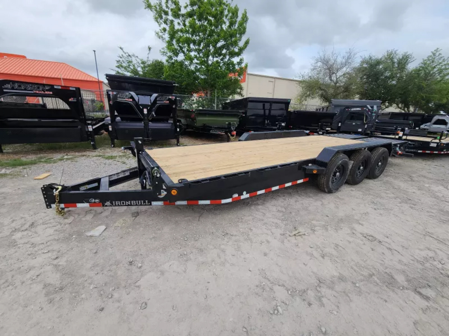 New 2026 Iron Bull 83"X24' Equipment Trailer With Triple 7k Axles 21k Gvwr & Rampage Ramps