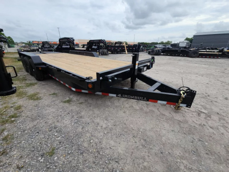 New 2026 Iron Bull 83"X24' Equipment Trailer With Triple 7k Axles 21k Gvwr & Rampage Ramps