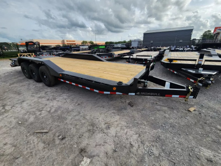 New 2026 Iron Bull Equipment Trailer 24'x102" Wide Drive Over Fenders Triple 7k Axles 21k Gvwr Rampage Ramps